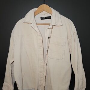 Zara Women's Cream Utility Jacket